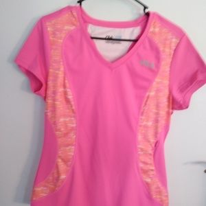 Fila hot pink shirt